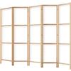 framed concept - Paravento divisorio in legno 225x172 cm, 5 pezzi, unilaterale, in stile orientale