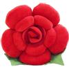 YELAN Cuscino fiore rosa Cuscino pavimento Cuscino sedia carino peluche Cuscino divano letto Cuscini decorativi per la stanza (Red, 30cm)