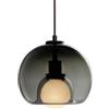 BVVINCT Lampadario in stile minimalista francese, paralume creativo in vetro sferico per lampada a sospensione, apparecchi di illuminazione a soffitto con montaggio ad incasso, lampada a sospensione per la