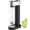 Philips Macchina per acqua frizzante in acciaio inox per la casa con rotazione rapida senza BPA, bottiglia di carbonatazione in PET da 1 l, compatibile con qualsiasi carbonatore di CO2 da 60 L a vite