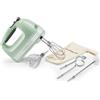 KitchenAid 5KHM9212EPT - Frullatore manuale con 9 livelli di velocità, controllo digitale preciso, funzione soft start, ampia gamma di accessori inclusi gancio per impastare e frusta, 85 W, pistacchio