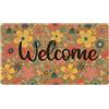 Mealah Spring-Welcome-Zerbino per ingresso esterno, motivo floreale colorato, in fibra di cocco, con porta d'ingresso antiscivolo, decorazione per la casa, 43,2 x 73,7 cm
