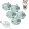 Generico Tappo per Bustine di Tè, Simpatico Porta Bustine di Tè In Silicone A Forma di Gatto con Coperchio per Tazza, Tappo per Tazza da Caffè Riutilizzabile, Lavabile In Lavastoviglie(Green,5)