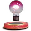 WLDOCA Lampadina arcobaleno levitante luce notturna rotante automatica a 360° lampada da scrivania a LED galleggiante magnetica con base trasparente per regali per casa ufficio camera da letto,A