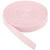 PATIKIL Nastri in Sbieco di Cotone 1,5cm 9m Nastro Cotone Twill Nastro Rilegatura Fettuccia Spina Pesce per Cucire Confezionare Regali Fai Da Te Rosa Bianco