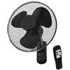 GROWMANIA.ES GROWMANIA Ventilatore da parete con telecomando 45 W | Ventilatore potente e silenzioso | 3 velocità e timer | testa oscillante a 90°