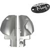 EcoPrice® - Scocche Frog Sinistra e Destra con Targhetta - Ricambi 100% compatibili con macchine caffè Frog componenti originali COLORE (Silver)