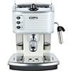 De'Longhi Scultura ECZ351.W Macchina da Caffè Espresso Manuale e Cappuccino, Caffè in Polvere o in Cialde E.S.E., 1100 W, Bianco
