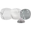 Omniacasa Servizio di Piatti in Porcellana Resistente, Set 31 Pezzi per 6 Persone, Design Marmorizzato Colore Bianco e Grigio con Tazzine da Caffè, Lavabile in lavastoviglie, Idea Regalo