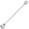 Homestia Stainless Steel Mixing Spoon, 12 Inches Vintage Alloy Trident Bar Spoon with Spiral Long Handle, High-End Cocktail Spoon Drink Stirrers, Cocktail Stirrer Long Spoon for Mixing/Layering Drinks
