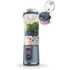 Ninja BC151NV Blast Frullatore portatile, senza fili, recipiente da 58 once, frullatore personale per frullati e frullati, senza BPA, coperchio a tenuta stagna e beccuccio sorso, ricaricabile USB-C,