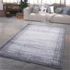 TT Home Tappeto Salotto Pelo Corto Moderno Used Look Astratto Con Bordatura, Colore:Grigio Crema, Dimensione:60x100 cm