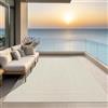 the carpet Kansas - tappeto indoor/outdoor in juta naturale, resistente e facile da pulire, ideale per terrazza, balcone o soggiorno - Crema - ca. 120 x 170 cm
