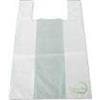 IMBALLAGI ALIMENTARI PZ 500 SACCHETTO MEDIO BIANCO DI PLASTICA BIOLOGICA 30 X 55 SACCHETTO SHOPPERS BORSA CON MANICO BUSTA PER ALIMENTI SHOPPER