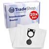 Trade-Shop 20 sacchetti per aspirapolvere di alta qualità per Eibenstock DSS 1225, DSS 25, DSS 35, DSS 35 M, DSS 50 A, SS 1200, DSS 1200, DSS 25 A, DSS 25 M, DSS 35 Mip