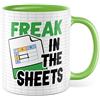 Pagma Druck Tazza Excel Könner Regalo, Freak in the Sheets Idea Regalo Tazza da caffè con scritta divertente Excel Spreadsheet Tabella Computer IT Informatico Excel-Experte Nerd (Bianco/Verde)