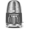 Smeg, Macchina da Caffè Filtro DCF02SSEU, Funzione Aroma e Autostart, Caraffa in Vetro Fino a 12 Tazze, 2 Livelli di Intensità, Modalità Keep Warm, 1050W, Acciaio