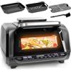 Duronic FG19 Air fryer Grill, Friggitrice ad aria calda 3L, Grill Forno 1900W, Senza olio con finestra di controllo, 3 Accessori Cottura, Per patatine fritte, polpette, pesce, Forno 2in1