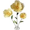 Baoblaze Fiori Giganti per Decorazioni Nuziali con Base in Piedi, Eleganti Festoni Floreali Decorativi per Feste Nuziali, Decorazioni per Il Soggiorno, Giallo Chiaro