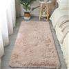 Hearda Tappeto Morbido Camera da Letto Pelo Lungo,Tappeto Shaggy per Salotto Tappetino Soffice Peloso Pelo Lungo Moderno con Fondo Antiscivolo per Soggiorno Cameretta (Beige E,120x160cm)