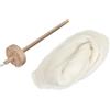 Tomotato Kit per Filare Filato con Fuso in Legno, Fuso a Mano con Parte Superiore in Lana per Realizzare Filati da Cucire, Kit Fuso a Spirale per Principianti