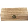 WheatThrive Scatola portaoggetti rettangolare in legno, 24 x 13 x 7,2 cm, vintage, per gioielli, con coperchio, per organizzare la scrivania (colore chiaro)