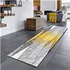 Siunwdiy Tappeto Cucina Giallo Grigi 60X300cm Antiscivolo Passatoia Corridoio Camera Lavabile Runner Lungo Tappeto per Salotto Camera da Letto Entrata,Formato Personalizzato,Grigio,60x350cm/2ftx11.5ft