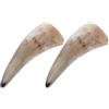 MUCKLILY Set 2 Tazze in Corno Naturale Stile Vichingo Impugnatura Comoda per Bevande Varie, Perfette per Feste a Tema e Decorazioni da Tavola