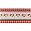 Olivo Tappeti JOKE TIROL - Tappeto cucina pvc a metraggio, tappeto cucina vinile, passatoia cucina antiscivolo antimacchia, design tirolese natalizio (50x290 cm, LOVE RED)
