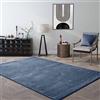 VIMODA Tappeto a pelo corto, tinta unita, ultra morbido, per soggiorno, cameretta dei bambini, camera da letto, colore: blu, dimensioni: 80 x 150 cm