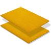 Carpido Zerbino in cocco antiscivolo - 40 x 60 cm Set da 2 giallo - Fibra naturale sostenibile per esterni coperti - 100% cocco - Tappetino per ingresso