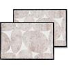 Schöner Wohnen Kollektion Kollektion Schöner Wohnen Zerbino interno - Set di 2 zerbini antisporco 50x70 cm Pietre beige - Zerbino antiscivolo robusto - Zerbino per porta d'ingresso - Zerbino lavabile a 30°C