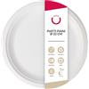 DOT Horeca Solutions 100 Piatti piani 22 cm Monouso in Bagassa 100% Compostabili Ecologici Resistenti e Sicuri per Alimenti, Feste Eventi Catering Stoviglie Biodegradabili Sostenibili Eco-Friendly Bio