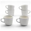 LEONARDO LUXURY HOME DESIGN Set 6 Tazze Caffè 90 ml Porcellana Bianca Linea Hotel Premium Servizio Espresso Tazzine Resistenti Bar Casa Lavastoviglie Microonde (Hotel Premium senza Piattini)
