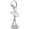 Milageto Statuetta di ballerina statuetta in resina moderna ballerina di danza classica figurina ballerina scultura per soggiorno ufficio scaffale d'ingresso, stile c