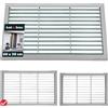 KOTARBAU® Zerbino esterno in metallo zincato, per ingresso, interno e esterno, per porta di casa, per porta di casa, per esterni, argento, 60 x 40 cm