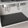 WheatThrive - Tappeto Impermeabile Sotto Lavello, Flessibile Antiscivolo, in Silicone, per Gocciolatoio del Lavello, Protettore per Armadio, Rivestimento per Mensola, per Cucina e Bagno (86x56x2.5cm)