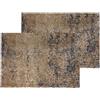 Schöner Wohnen Kollektion Zerbino interno - Set di 2 zerbini antisporco 50 x 70 cm Vintage Taupe - Zerbino antiscivolo - Zerbino per ingresso lavabile a 30°C
