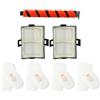 EpheyFIF HZ500 HZ500UK HZ500UKT per Shark Vacuum Roller Brush e kit di ricambio per filtro, include spazzola morbida, schiuma, feltro e filtri post-motore anallergici, compatibile con Shark Corded
