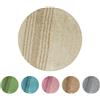 Olivo Tappeti OLIVO.shop RANCH Tappeto bagno rotondo, tappeti bagno antiscivolo lavabile, tappeto bagno assorbente, (RANCH BEIGE, 75 CM)
