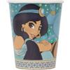 Unique Bicchieri di carta multicolore Disney Aladdin (255 g) 8 pezzi - bicchieri perfetti per i fan di Aladdin e feste di compleanno a tema Disney