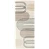RugVista Amphi, Tappeto, Moderni, 80 x 200 cm, Rettangolare, Pelo medio, Lavabile solo a secco, oeko_tex_100, Grigio/Taupe