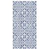 Panorama Tappeto Vinile - Modello Idraulico Geometrico Blu 60x200 cm - Varie Dimensioni - Tappetino Lavabile per la Cucina - Passatoia PVC Antiscivolo