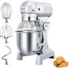 LEEVOT Impastatrice planetaria commerciale da 20L, impastatrice commerciale regolabile a 3 velocità da 1100W, impastatrice elettrica verticale per impieghi gravosi con vasca in acciaio inox per cucin