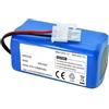 LOKLNEYK Batteria Al Litio Da 14,8 V 4000 MAh, Compatibile Con Ilife, A4 A4s V7 A6 V7s Plus Robot Aspirapolvere, Compatibile Con Ilife, Batteria Al Litio Con Capacità Reale 4S1P(4000mAh)