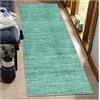 BORKOY ‌Passatoia Lunga 3 metri Verde chiaro Astratta Cucina+Corridoio - Tappeto Antiscivolo Lavabile Moderno, Resistente all'Usura, Morbido Pelo Corto per Ambienti Interni ed Esterni‌ ，50x300cm