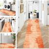 ZUZEKU - Tappeto/passatoia da cucina/corridoio astratto, lavabile, antiscivolo, in poliestere, arancione, personalizzabile, venduto al metro, 50 x 500 cm, per cucina, corridoio, camera da letto, sala
