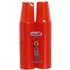 TEKHOME 100/200/500/1000 PEZZI BICCHIERI COLORATI COLORS DOPLA da bibita ideali per compleanni, feste, party, aperitivi (ARANCIONE, 500)
