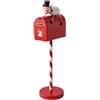 Baoblaze Decorazione per cassetta postale natalizia, ornamento in ferro battuto, centrotavola, regalo decorativo, ornamento natalizio, decorazioni natalizie, Cassetta Postale Del