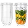 QUIENKITCH 2 tazze di ricambio per Magic Bullet parti di ricambio 16 once frullatore tazze Jar compatibile con 250W Magic Bullet MB1001 Series Juicer Mixer